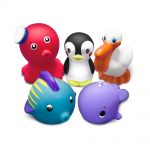 Brinquedos para o banho – animais marinhos “set 2